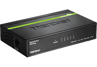 TRENDNET TEG-S50g 5-facher GREENnet-Gigabit - Switch (Schwarz/Grün)